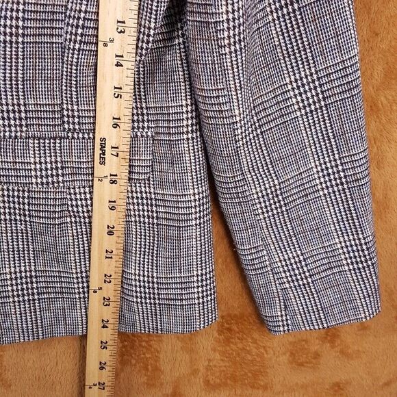 GREYLIN Blazer Womens Small Tan Check Lined One Button Single Vent Workwear - Picture 7 of 8